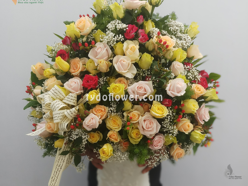 BÌNH HOA TƯƠI BI124