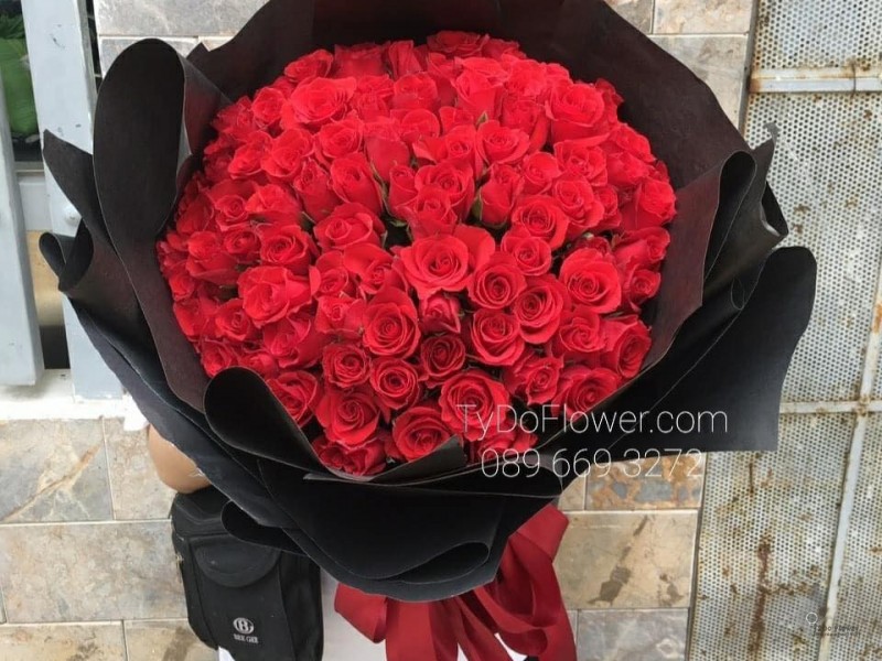 BÓ HOA CHÚC MỪNG BO7224 Bó Hoa Hồng Đỏ