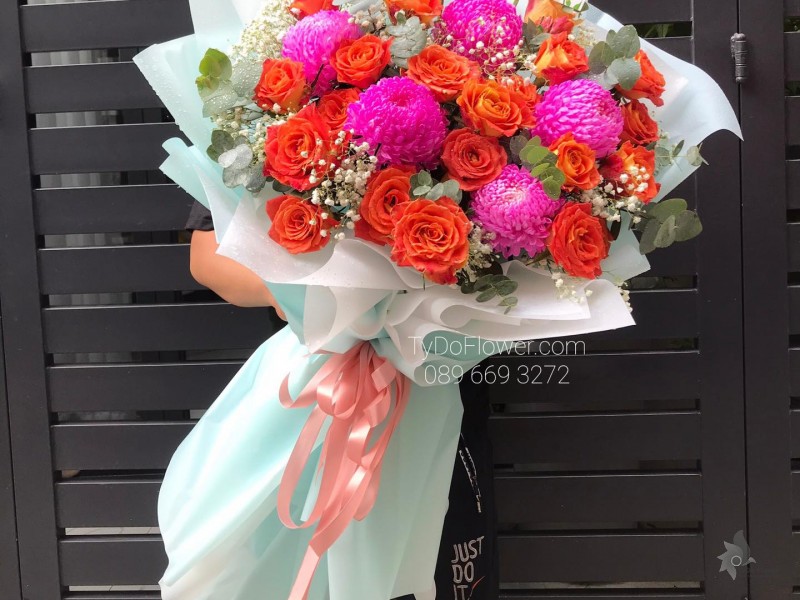 BÓ HOA CHÚC MỪNG BO7227