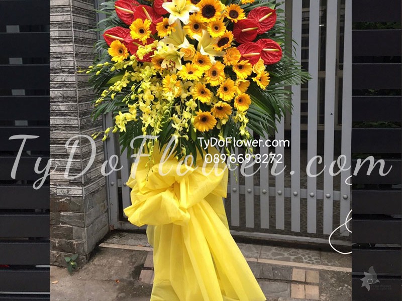 KỆ HOA CHÚC MỪNG KCM102214