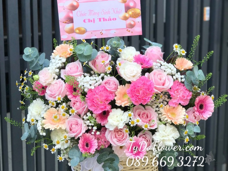 G122244 GIỎ HOA CHÚC MỪNG SINH NHẬT