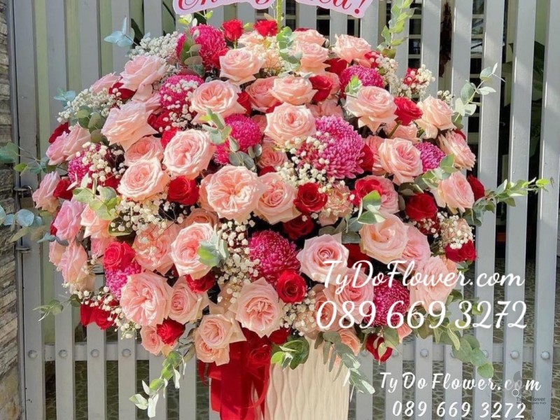 BI122252 BÌNH HOA CHÚC MỪNG SINH NHẬT