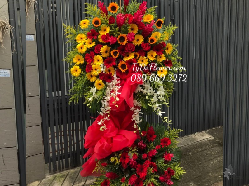 KCM122265 KỆ HOA CHÚC MỪNG KHAI TRƯƠNG