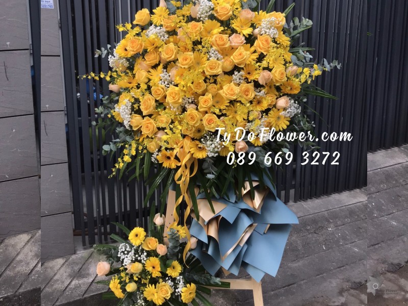 KCM122269 KỆ HOA CHÚC MỪNG KHAI TRƯƠNG