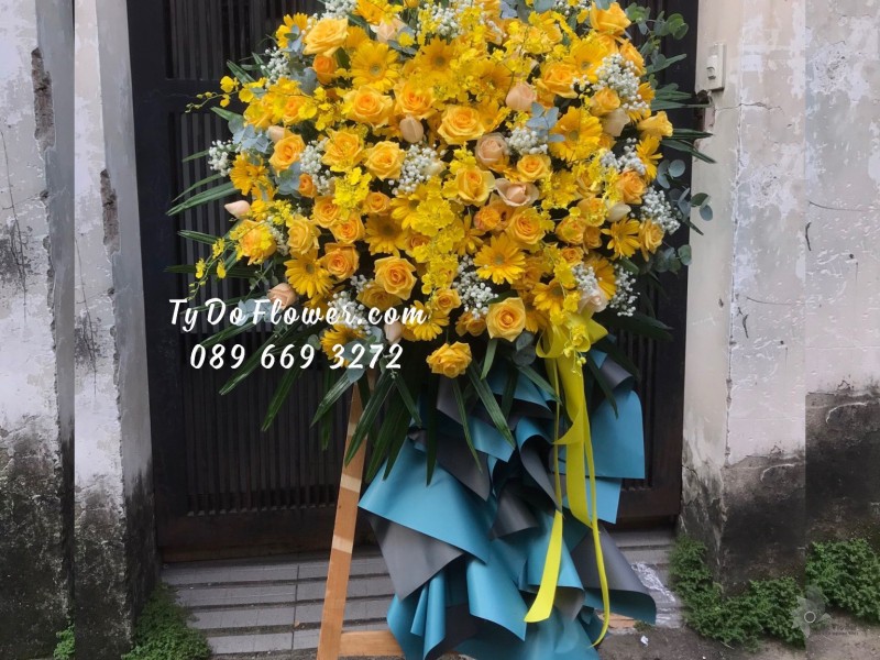 KCM122270 KỆ HOA CHÚC MỪNG KHAI TRƯƠNG