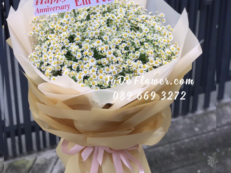 B122272 BÓ HOA CÚC TANA BÓ HOA CHÚC MỪNG