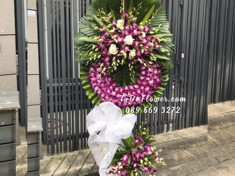 KCB122285 KỆ HOA TANG HOA VIẾNG