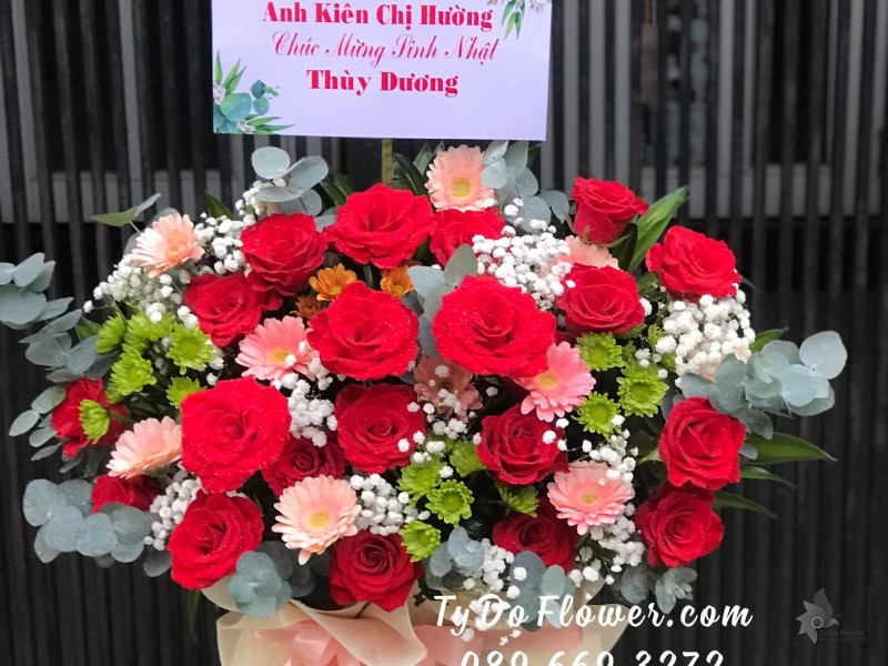 G122293 GIỎ HOA CHÚC MỪNG SINH NHẬT