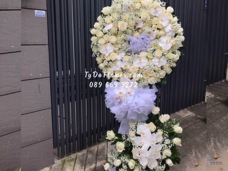 KCB1222100 KỆ HOA TANG HOA VIẾNG