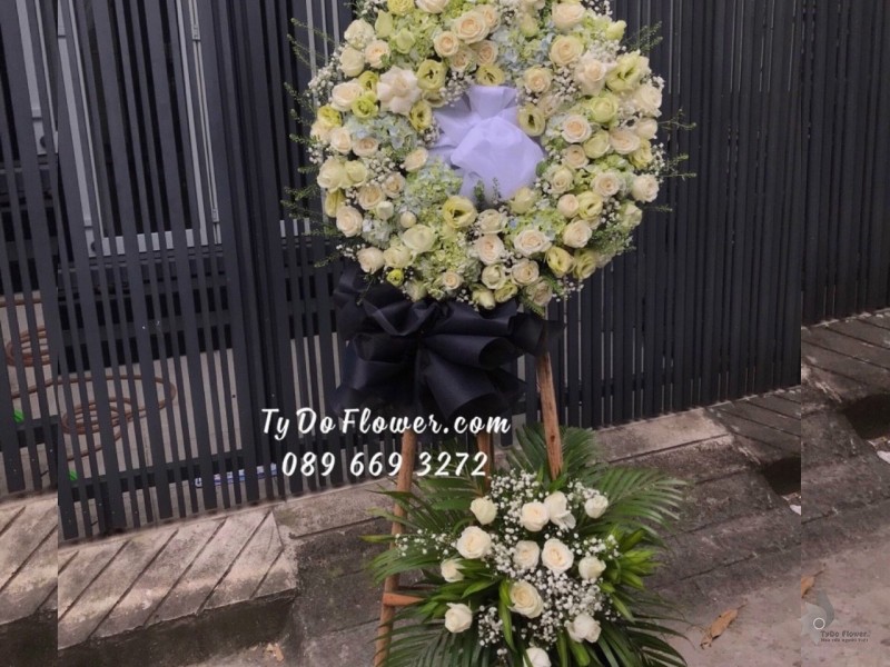 KCB1222101 KỆ HOA TANG HOA VIẾNG