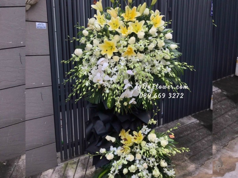 KCB1222102 KỆ HOA TANG HOA VIẾNG