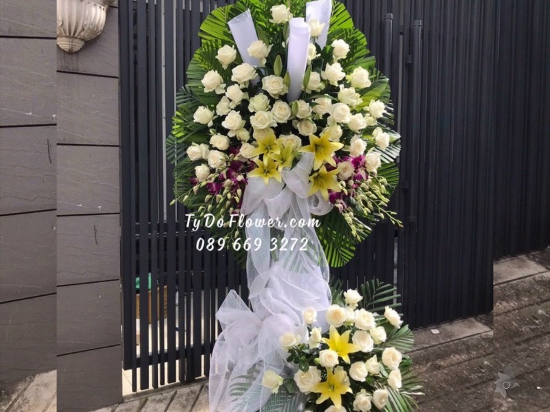 KCB1222113 KỆ HOA TANG HOA VIẾNG