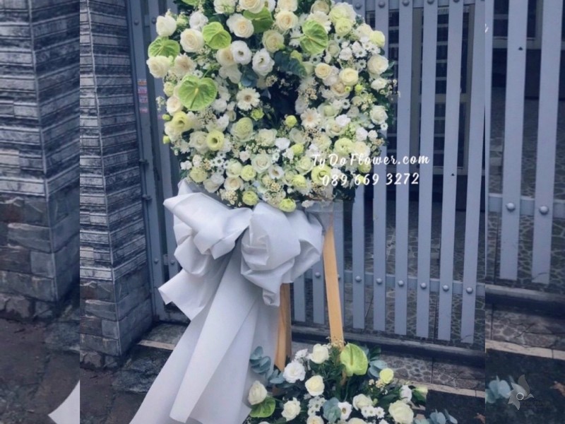 KCB1222124 KỆ HOA TANG HOA VIẾNG