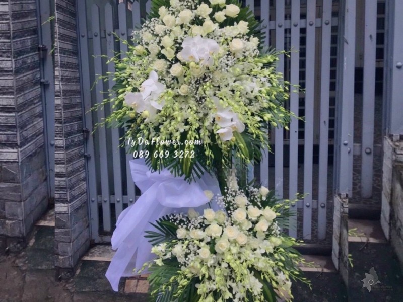 KCB1222126 KỆ HOA TANG HOA VIẾNG