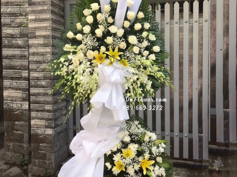 KCB1222127 KỆ HOA TANG HOA VIẾNG