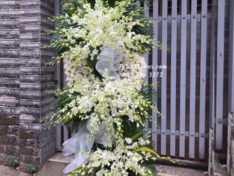 KCB1222139 KỆ HOA TANG HOA VIẾNG