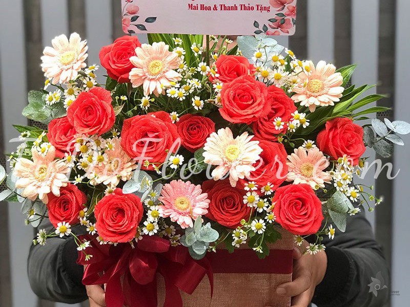 G0123187 GIỎ HOA CHÚC MỪNG SINH NHẬT