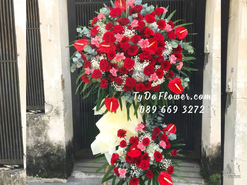 KCM0123227 KỆ HOA CHÚC MỪNG