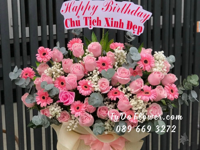 G0123279 GIỎ HOA CHÚC MỪNG SINH NHẬT