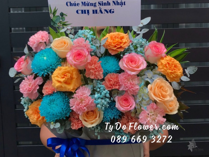 G0123284 GIỎ HOA CHÚC MỪNG SINH NHẬT