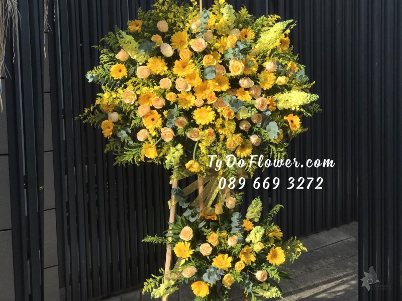 KCM0323336 KỆ HOA CHÚC MỪNG