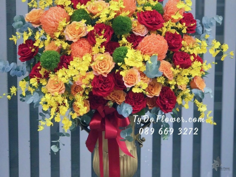 BI0323443 BÌNH HOA CHÚC MỪNG