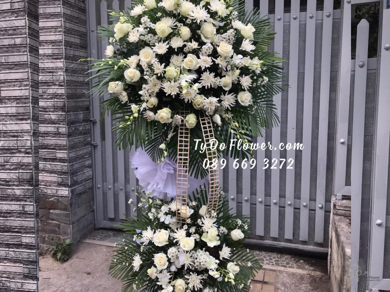 KCB0323471 KỆ HOA TANG LỄ HOA CHIA BUỒN