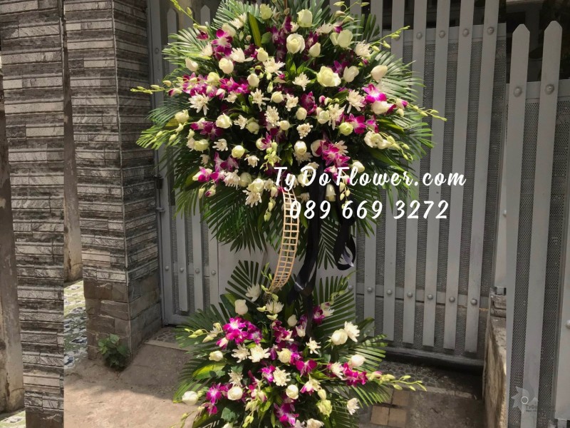 KCB0323502 KỆ HOA TANG LỄ HOA CHIA BUỒN