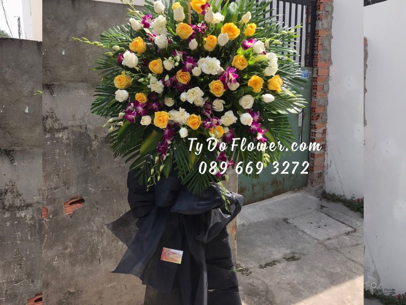 KCB0323503 KỆ HOA TANG LỄ HOA CHIA BUỒN