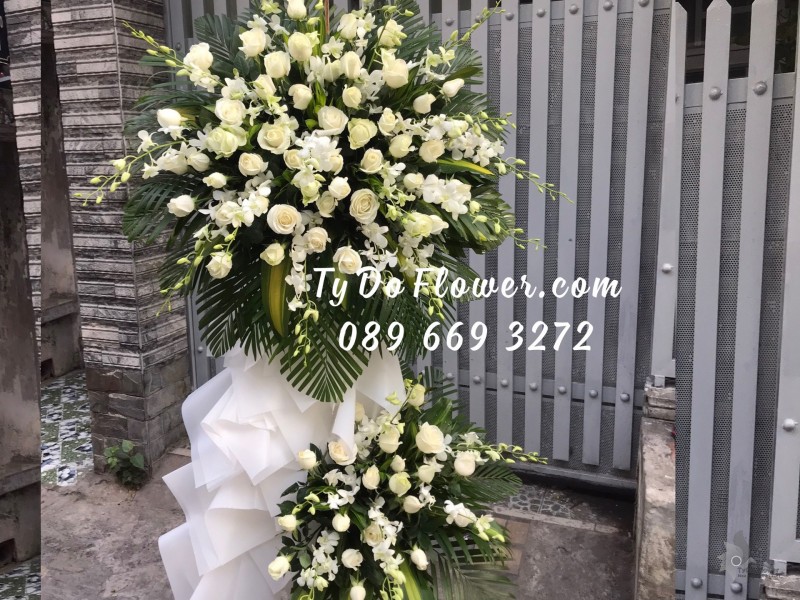 KCB0323505 KỆ HOA TANG LỄ HOA CHIA BUỒN