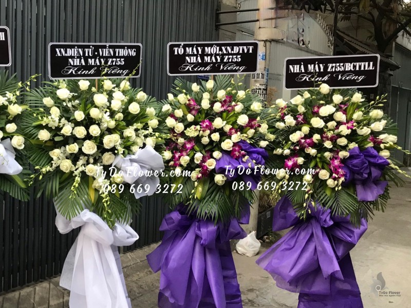 KCB0323506 KỆ HOA TANG LỄ HOA CHIA BUỒN