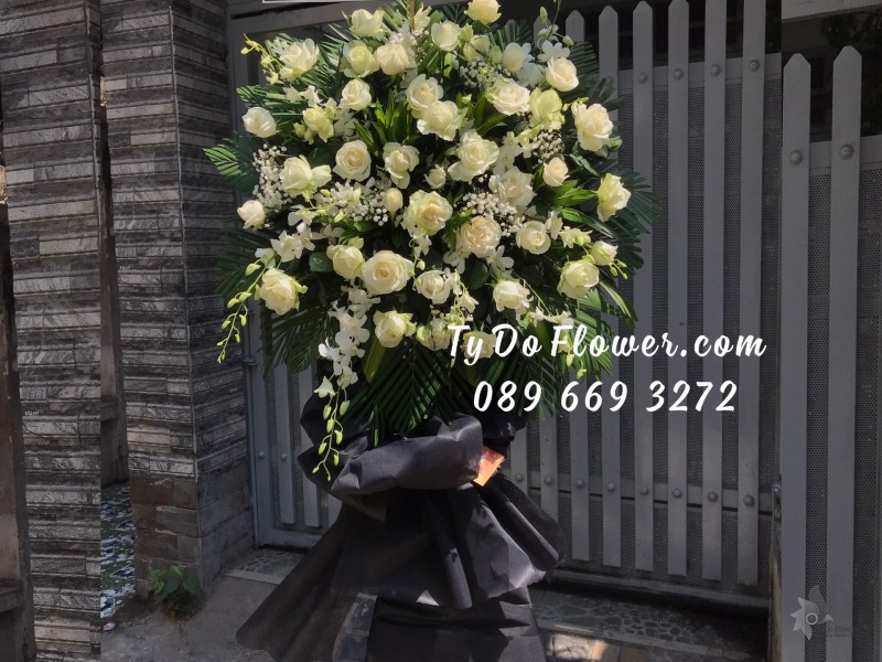 KCB0323511 KỆ HOA TANG LỄ HOA CHIA BUỒN