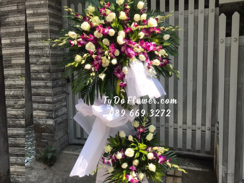 KCB0423539 KỆ HOA TANG LỄ HOA CHIA BUỒN