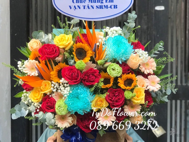 G0523651 GIỎ HOA CHÚC MỪNG NHẬN CHỨC