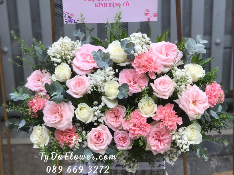 G0523661 GIỎ HOA TẶNG THẦY CÔ