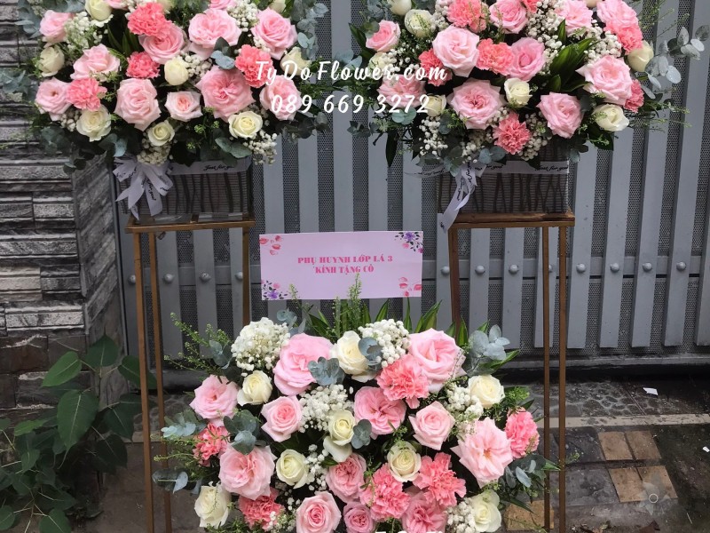 G0523662 GIỎ HOA TẶNG THẦY CÔ GIÁO