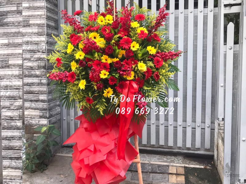 KCM0623698 KỆ HOA CHÚC MỪNG KHAI TRƯƠNG HỒNG PHÁT