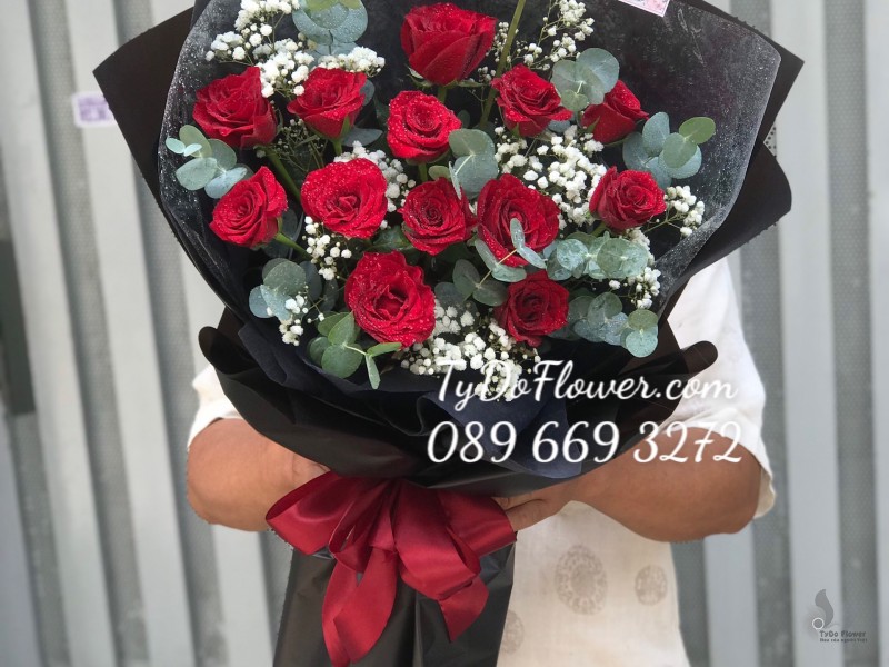 B0623703 BÓ HOA HỒNG ĐỎ Hoa Chúc Mừng Sinh Nhật