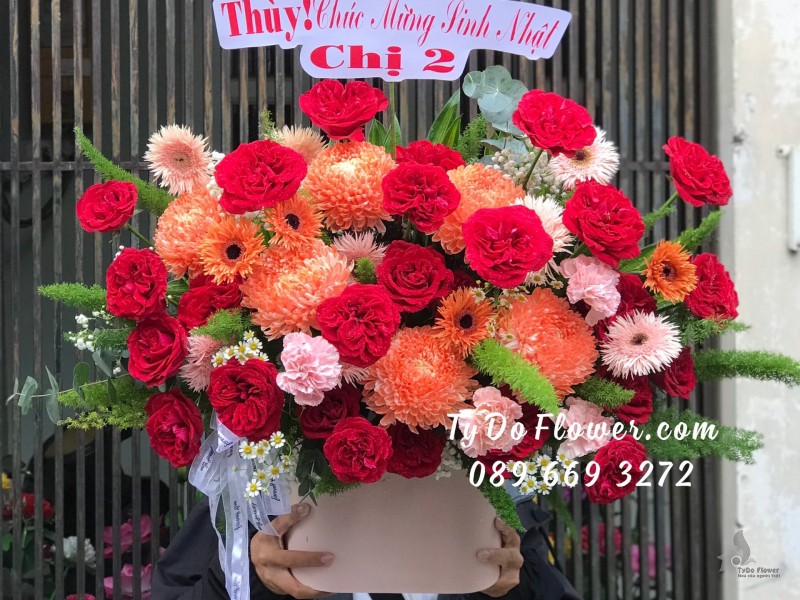 G0623718 GIỎ HOA CHÚC MỪNG SINH NHẬT