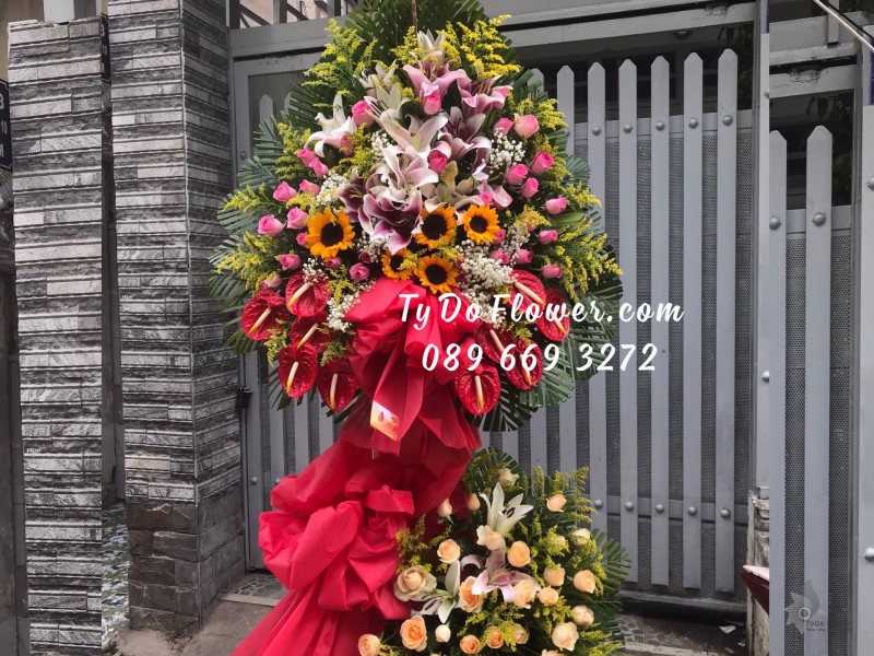 KCM0623750 KỆ HOA CHÚC MỪNG NGÀY 21/6 Ngày Báo Chí Cách Mạng Việt Nam