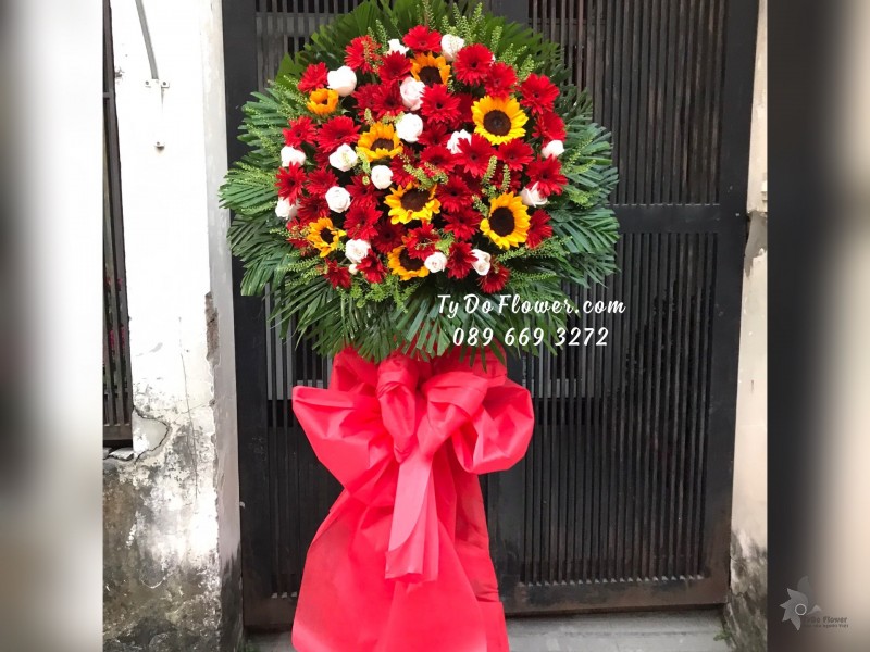 KCM02241381 KỆ HOA CHÚC MỪNG Năm Mới Phát Tài Phát Lộc