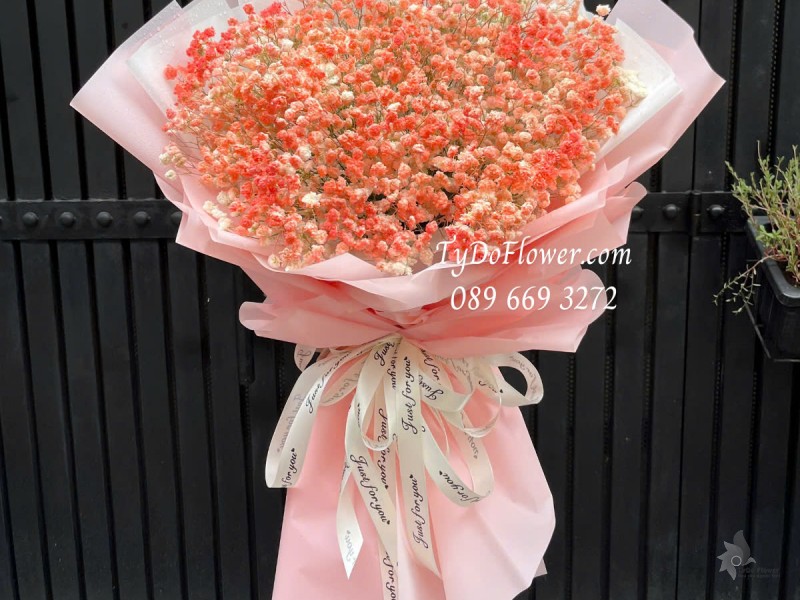 B0325207 BÓ HOA BABY HỒNG