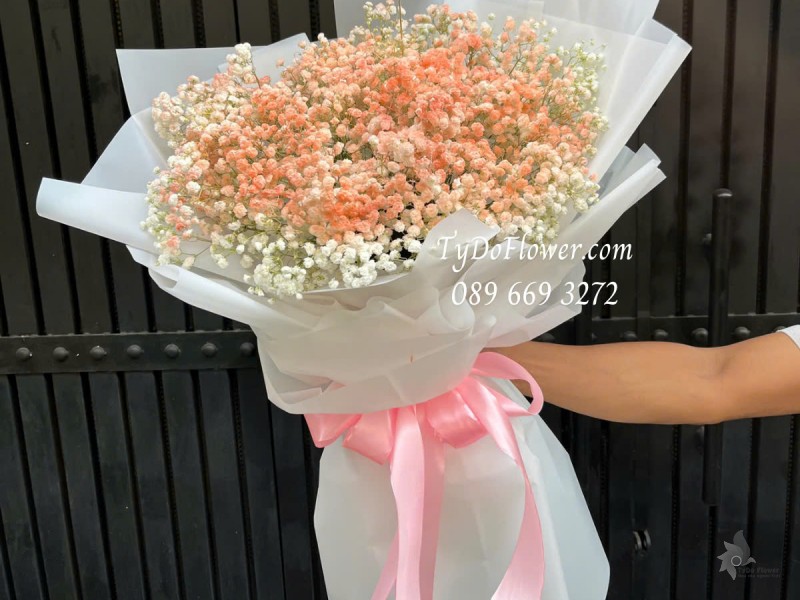 B0425288 BÓ HOA CHÚC MỪNG Thiết kế Hoa Baby