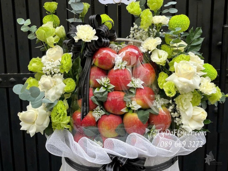 G0925755 GIỎ HOA TRÁI CÂY TANG LỄ CHIA BUỒN Vô Cùng Thương Nhớ