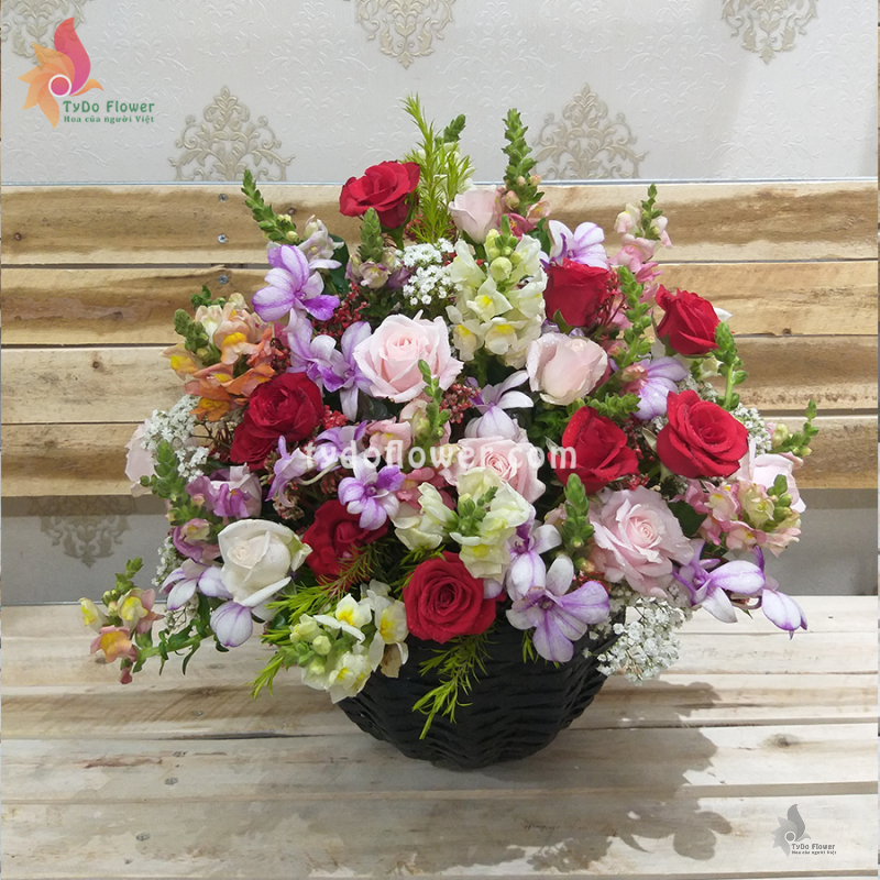 GIỎ HOA TƯƠI G130