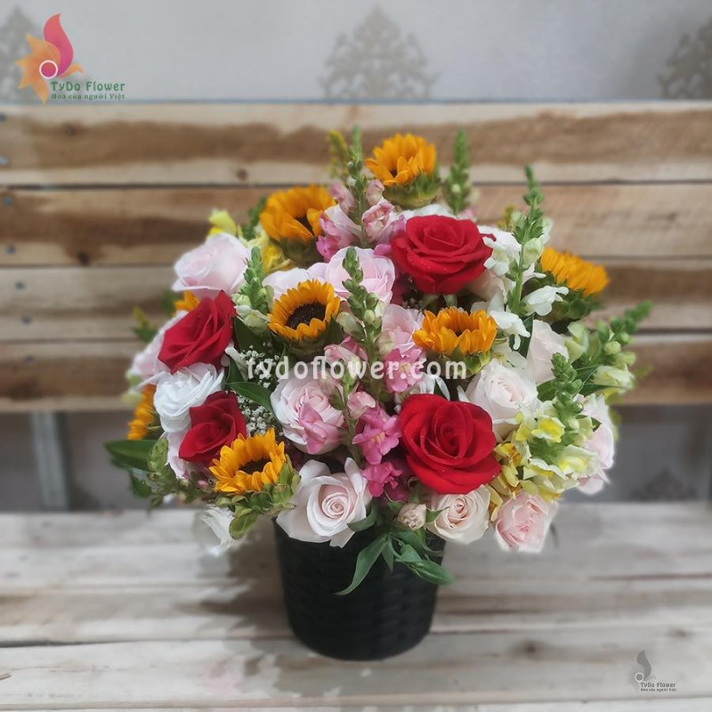 GIỎ HOA TƯƠI G161