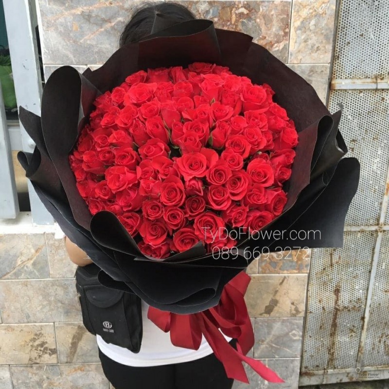 BÓ HOA CHÚC MỪNG BO7224 Bó Hoa Hồng Đỏ