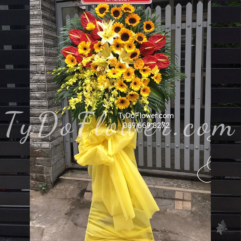 KỆ HOA CHÚC MỪNG KCM102214