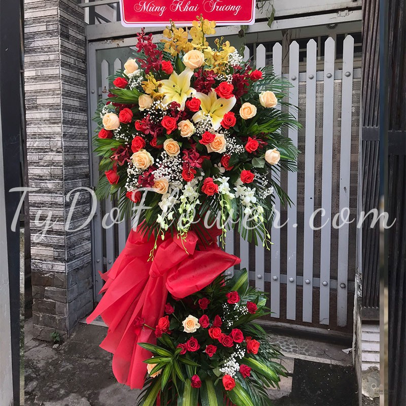 KỆ HOA CHÚC MỪNG KHAI TRƯƠNG KCM221030