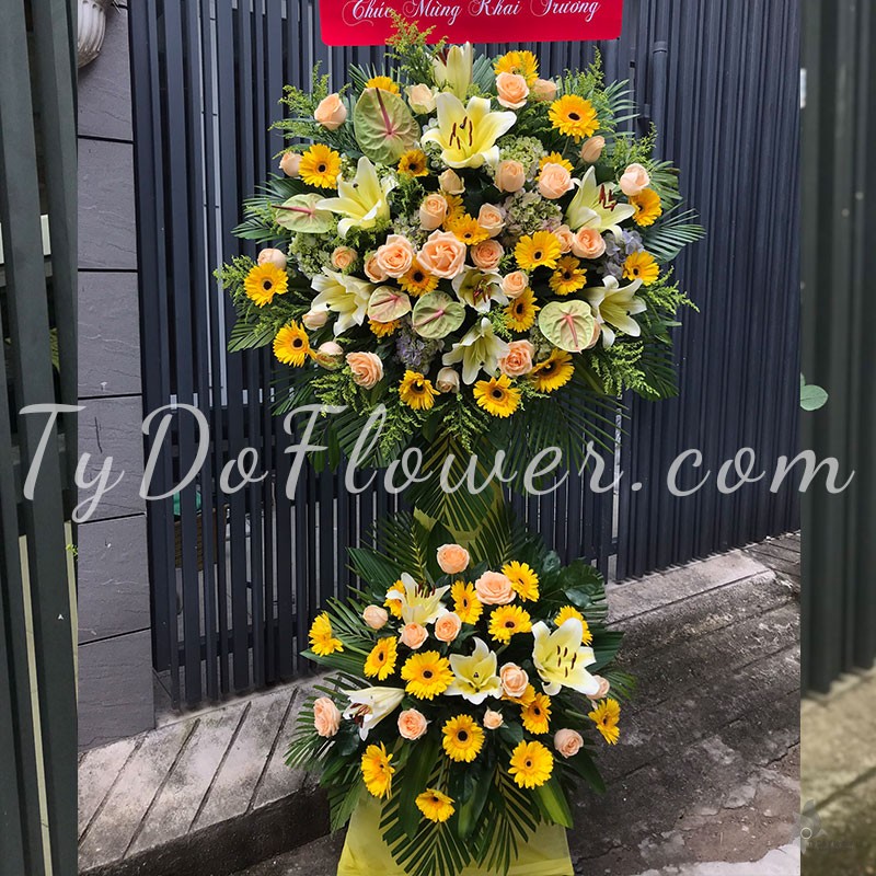 KỆ HOA CHÚC MỪNG KHAI TRƯƠNG KCM102236